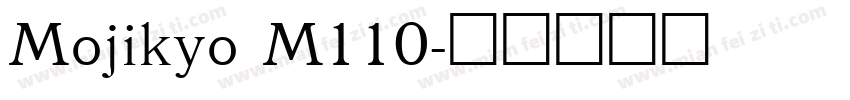 Mojikyo M110字体转换